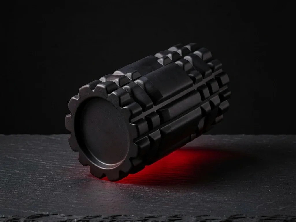 Vibrating foam roller with power indicator