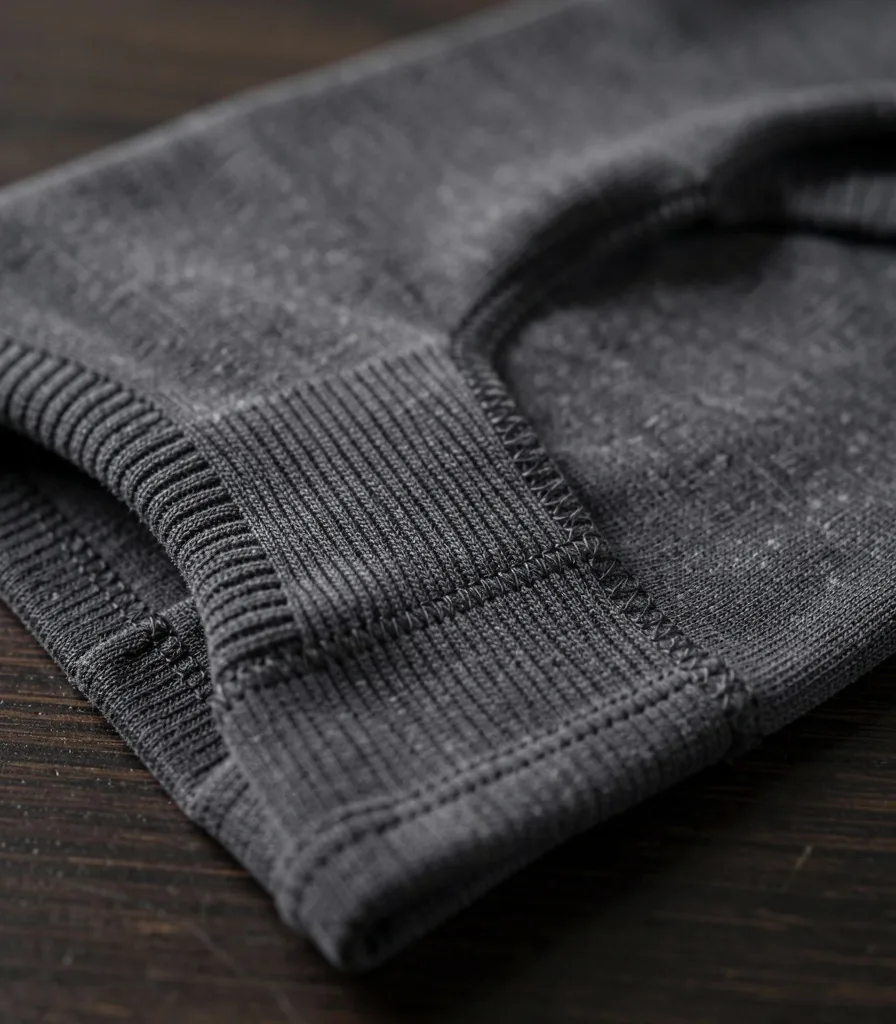 Knee support sleeve knit detail